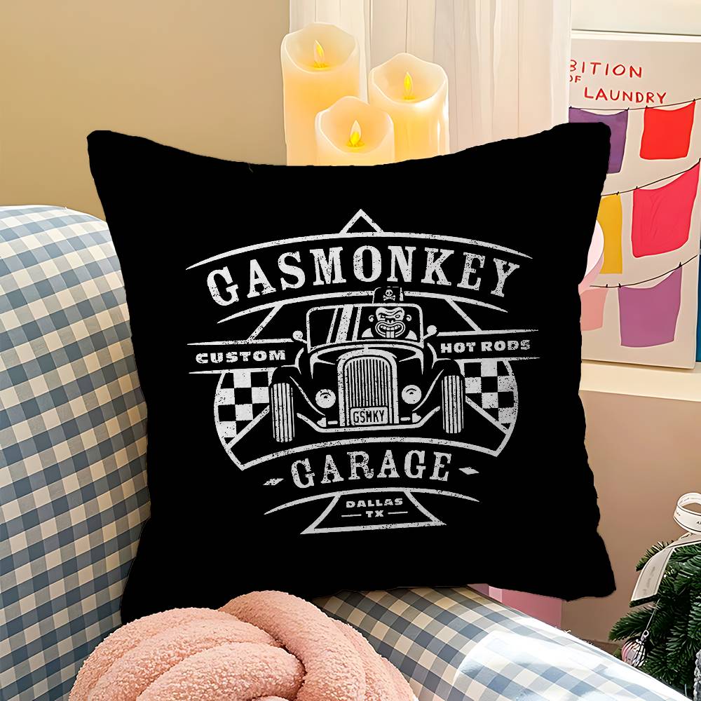 G-Gas M-Monkeys Garage Pillow Cover For Bedroom Room And Living Room Sofa Decorative Cushion Cover