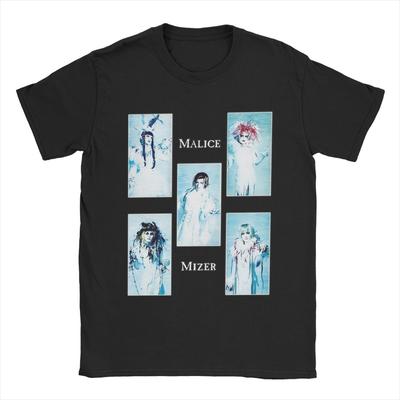 Мужская футболка Malice Mizer, японская вижуал-кей рок-группа, хлопковые топы, забавная футболка с коротким рукавом и круглым вырезом, графическая футболка