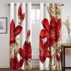 Red Rose Flower White Swan 3D Design Luxury Window Curtains For Girls Living Room Bedroom Home Decor 2 Pieces Free Shipping 2024