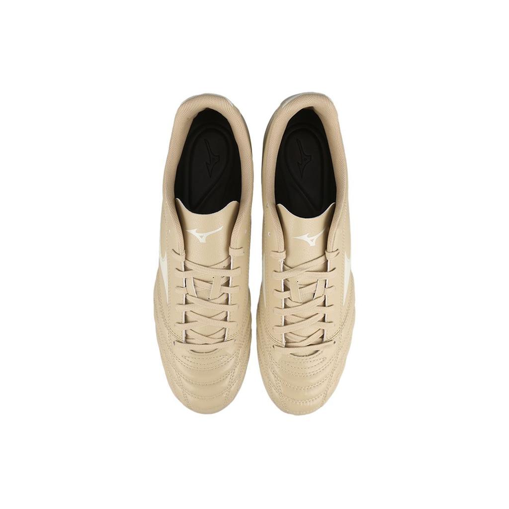 Mizuno Свободный Среднечастотный AG (Резиновые короткие шипы) Амортизирующие Нескользящие Футбольные Бутсы Мужские футбольные бутсы Кофе Белый P1GA239310