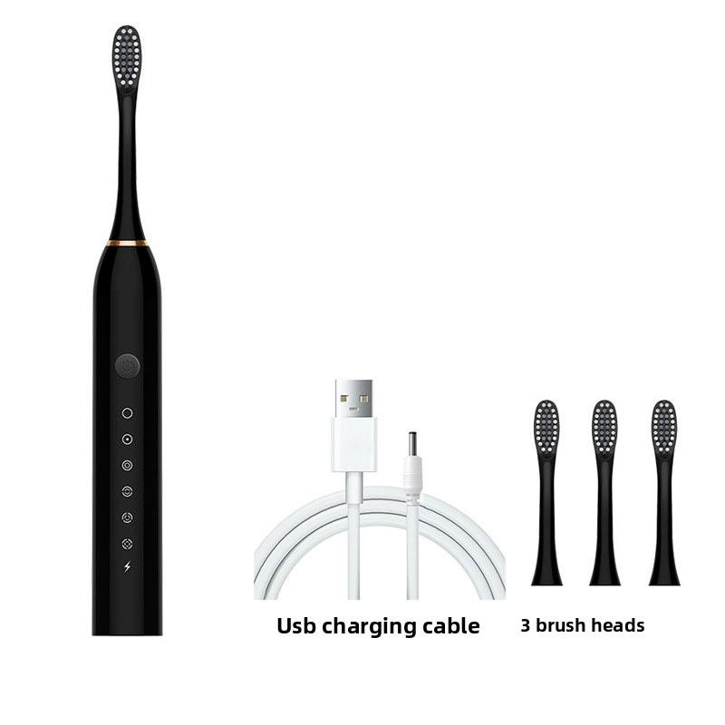 Электрическая зубная щетка для взрослых и детей, универсальная перезаряжаемая звуковая автоматическая зубная щетка с мягкой щетиной для пар