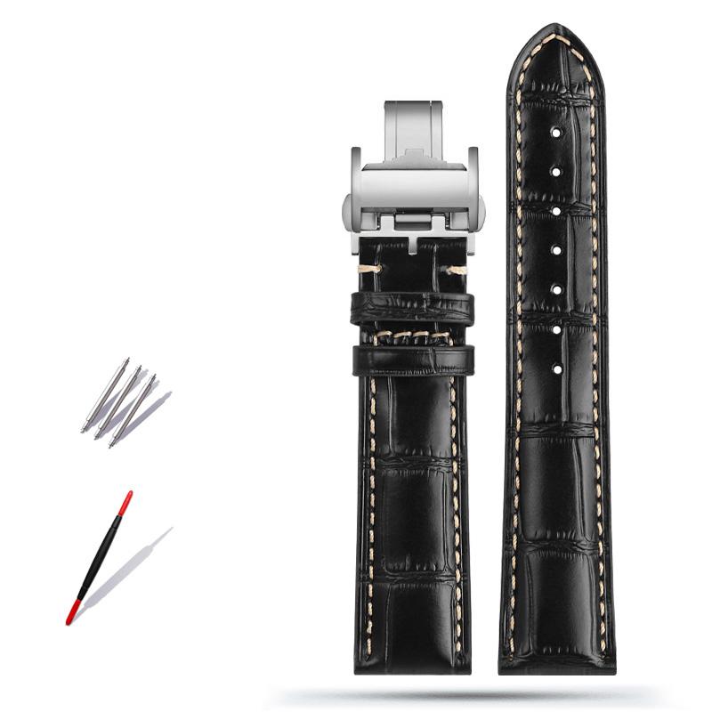 Классический ремешок для часов из коровьей кожи 19 мм, 20 мм, 21 мм для коллекции Longines Masters L3 L4 L2.628/L2.673 с застежкой-бабочкой