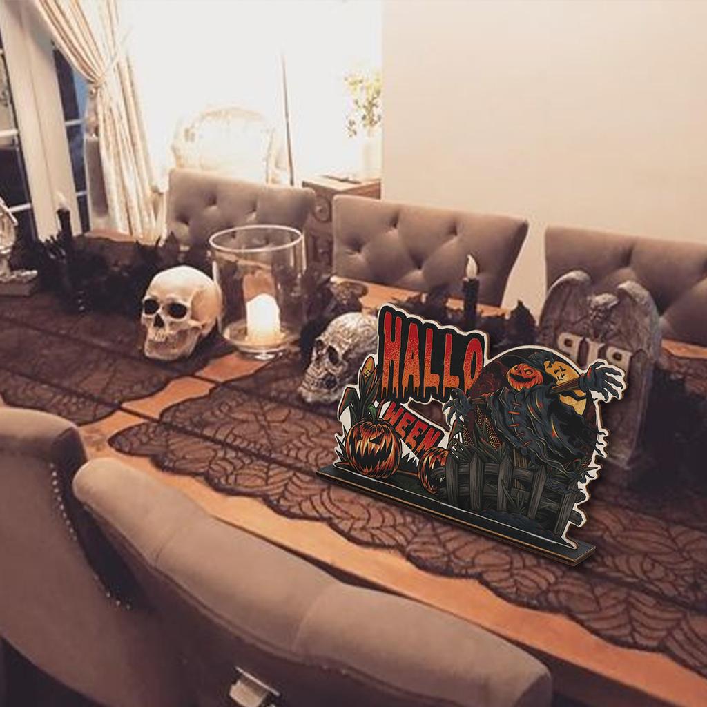 Halloween Decorations Holiday Bar Party Atmosphere Scene Ghost Festival Wooden Tabletop Decorations
