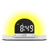 Simulation Sunrise Wake Up Light Digital Alarm Clock Intelligent Night Light for Bedroom