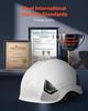 Safety Helmet, ANSI/ISEA Z89.1 Approved ABS Safety Hard Hat with 6-Point Ratchet Suspension, Adjustable Vented Hardhat for Men Women Adults, for