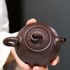 Китайский чайник Исин, ​​фиолетовая глиняный чайник ручной работы из необработанной руды, фиолетовая глина, горшок для работы на время, чайный сервиз кунг-фу, чайник 190 мл