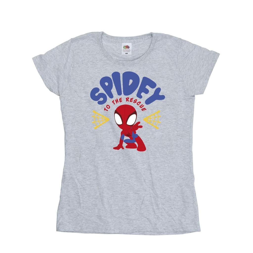 Marvel Womens/Ladies Spidey And His Amazing Friends Rescue Cotton T-Shirt