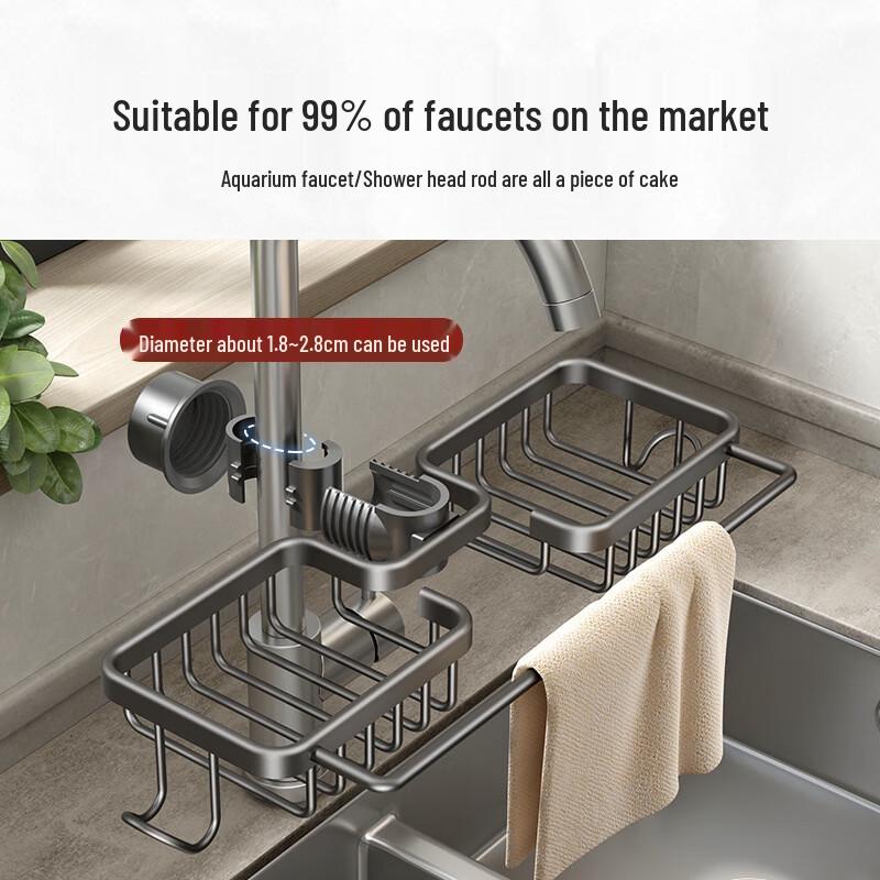 Kitchen Sink Organizer Drainer Basket