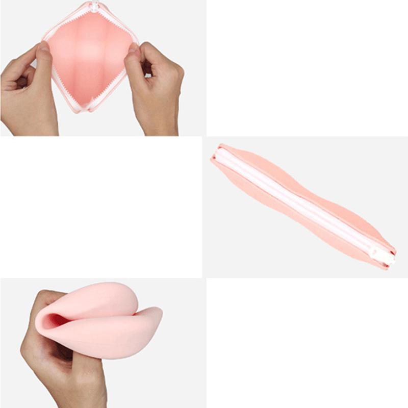 Soft Silicone Zipper Glasses Bag Storage Waterproof Bag Cosmetic Coin Bag Case For Women Girls Candy Color Dustproof Glasses Box