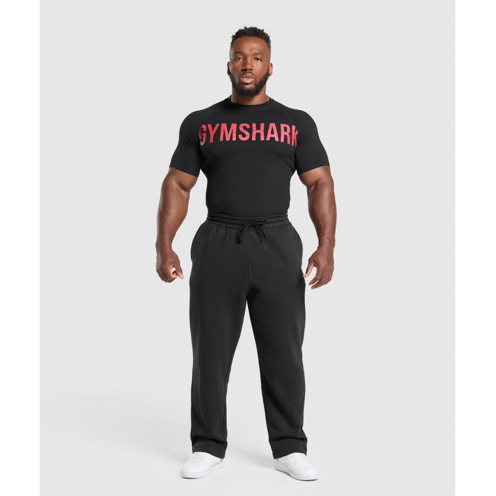 Gymshark Prime T shirT Черный Яркий Красный A2c5v Rbwn