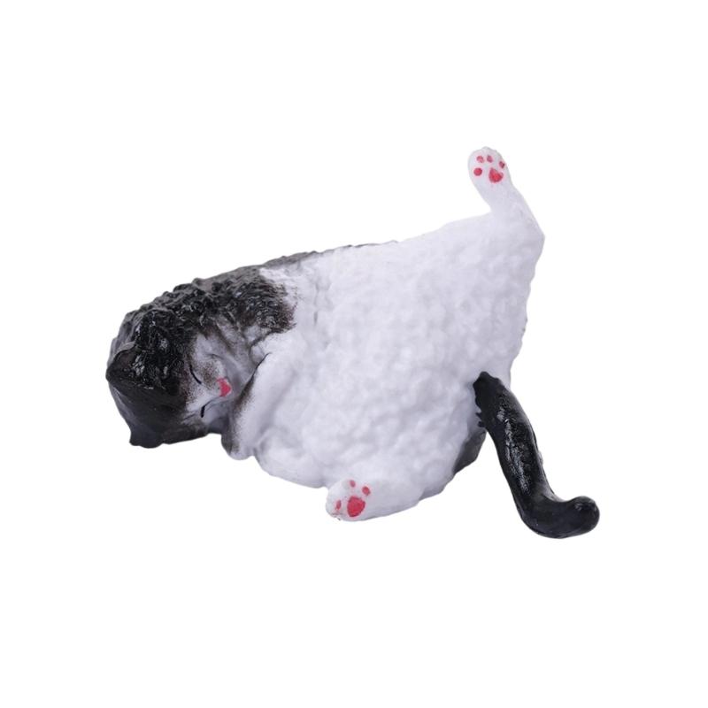 Tiny Cats Sculpture Elegant Miniature Decors For Workspaces Shelf Display Pet Lover Gift Quality Resin Craft Figurine