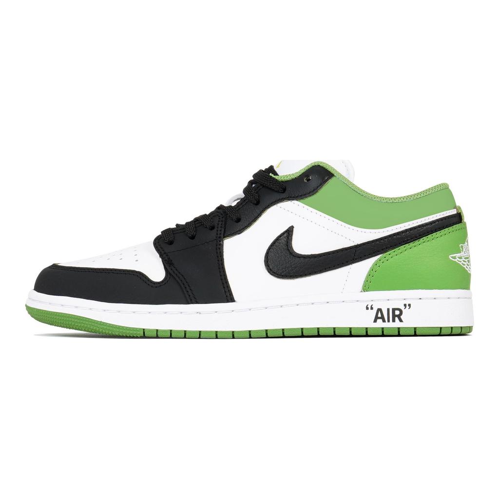 Jordan Кроссовки Air Jordan 1 Vintage Баскетбольные Мужские Низкие Белый/Зеленый/Черный HF4823-100(КомандаП-)