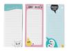 Pack of 3 Magnetic Fridge To-Do List Notepads- Magnetic Memo Pads For Refrigerator- (50 Sheets