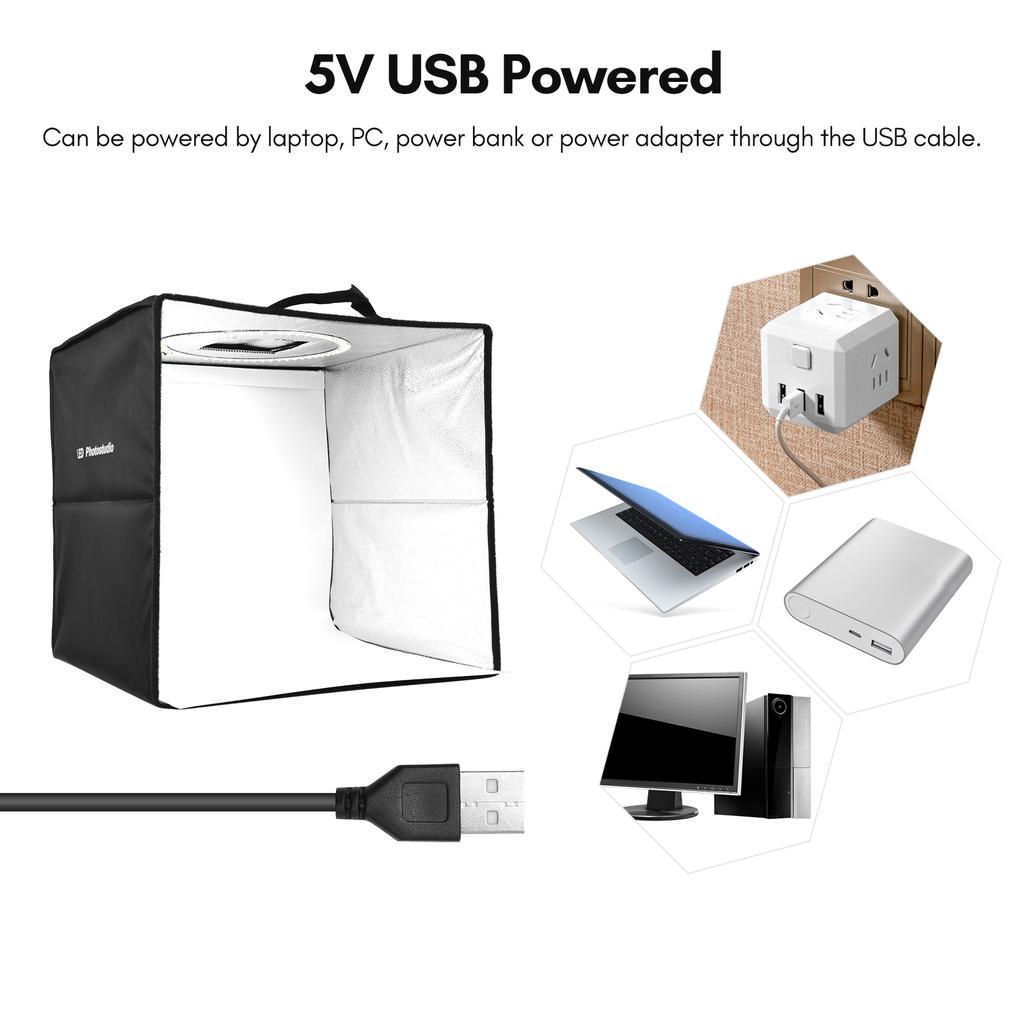 40 см/16 дюймов складная светодиодная палатка портативный настольный световой короб для фотостудии 128 шт. светодиодные бусины