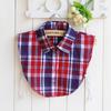 New Arrival Fake Collar Classic Plaid Check Detachable Shirt Collars Anchor Dot Spot Grid Print Collar Adult Unisex Neck YG231