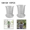 Clear Plastic Plant Nursery Pots Saucer Transparent Convenient Design
