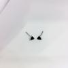 Handsome Cool Black Star Korean Style Ear Stud Dripping Oil Fashion Jewelry Female Heart Earrings