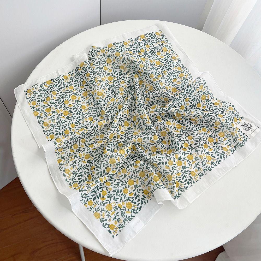 Breathable Cashew Nut Print Silk Scarf Thin Small Scarves Square Handkerchief Clothing Accessories