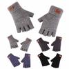 Autumn And Winter Men's Half-finger Warm Knitted Gloves Adult Thickened Cycling Fingerless Outdoor Gloves