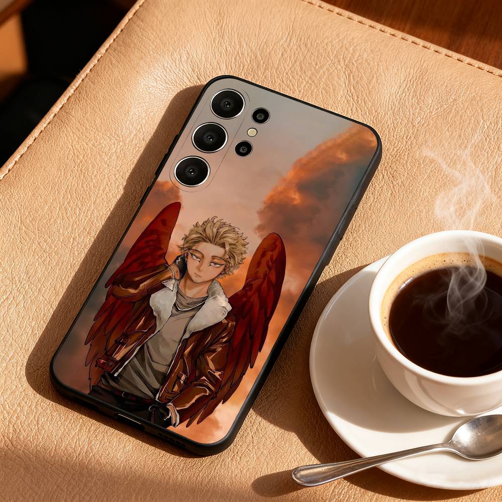 Чехол для телефона Hawks BNHA M-MHA для Samsung S26,S25,24,23,22,30,21,10,9,Ultra,Plus,Lite,FE Мягкий черный чехол