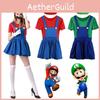 Women's Super Mario Bros Luigi Costume With Breathable Spandex And Exquisite Workmanship
