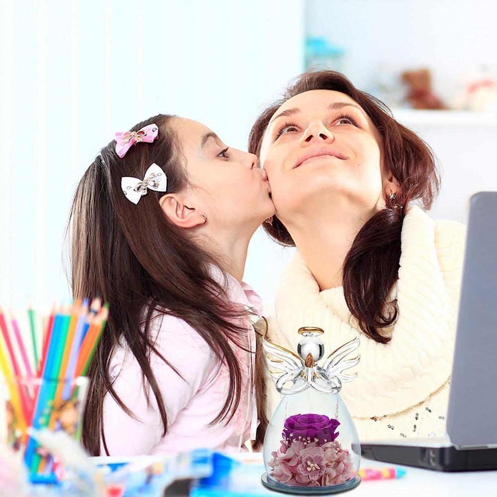 Eternal Flowers Mother's Day Birthday Gift, Angel Wedding with Beautiful Roses