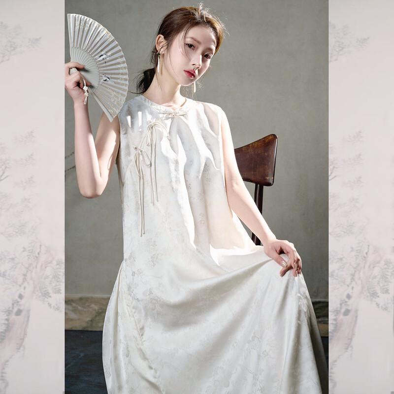 JK&JS New Chinese Style Modified Cheongsam Long Dress