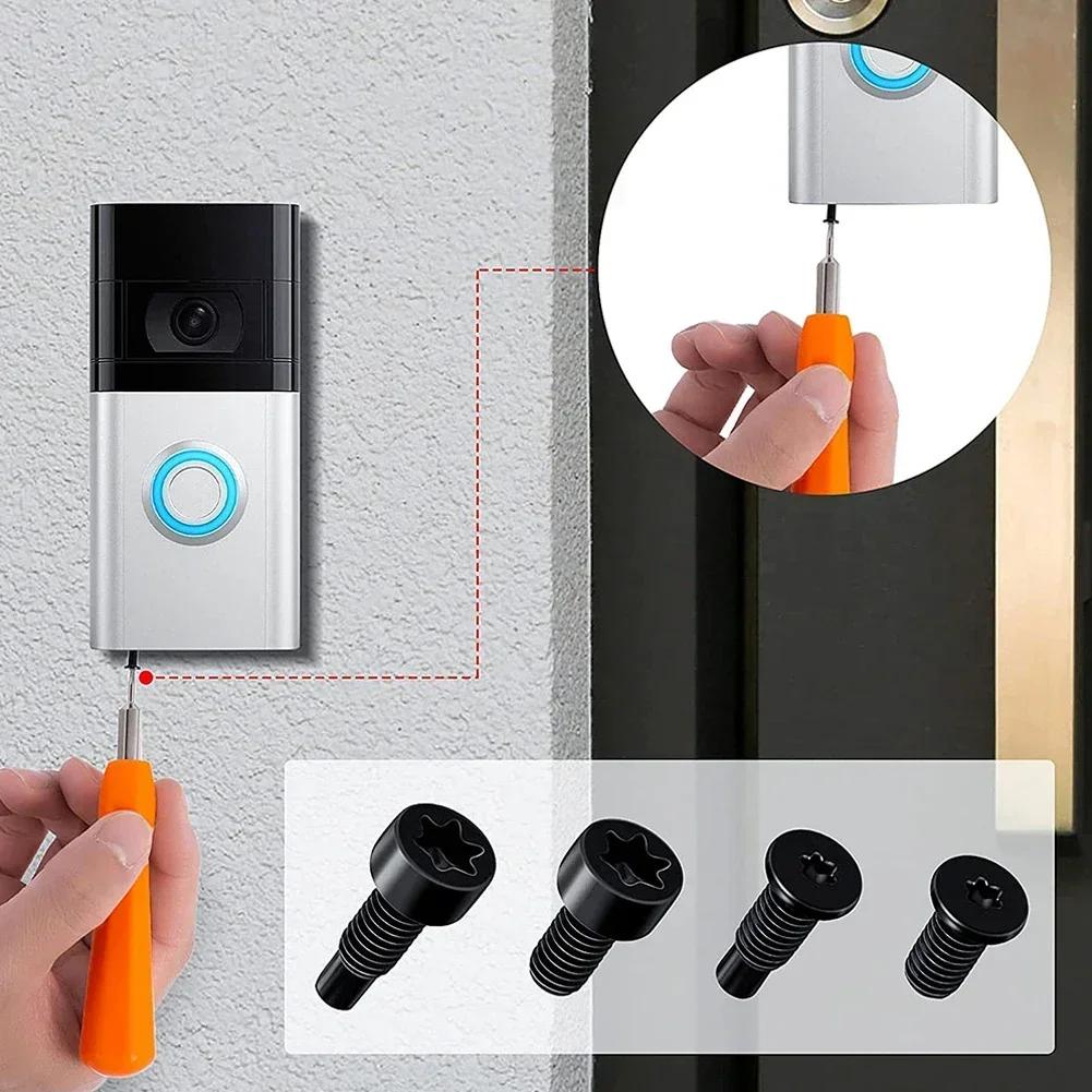 Винты для видеодомофона Ring Инструмент для разборки Отвертка Кабель USB-зарядки Дрель с крепежом для замены видеодомофона Аппаратное обеспечение