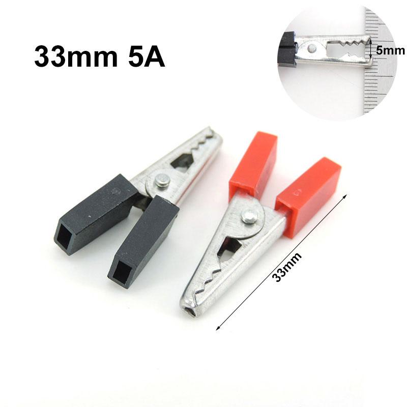 2pcs/1pair Alligator Clips Battery Clip Crocodile Car Caravan Van Battery Test Lead Clips Electrical Tool