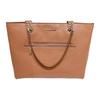 Michael Kors Mk Jet Set Item Solid Gold Hardware Leather Tote Bag Women Tote Brown 35F2GTTT2L-LUGGAGE