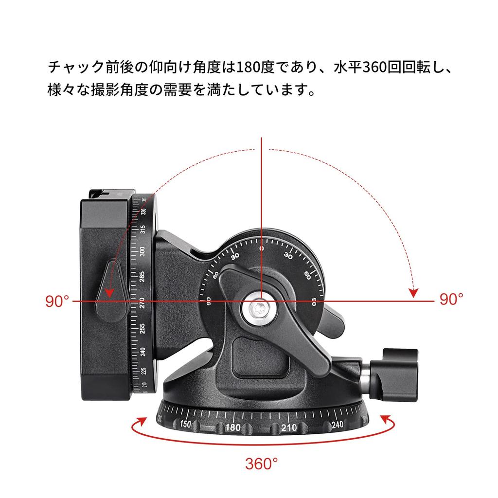 Головка панорамирования SWFOTO зажимная головка монопода Arca Swiss DT-03R 2-way 2-way (пластина включена)