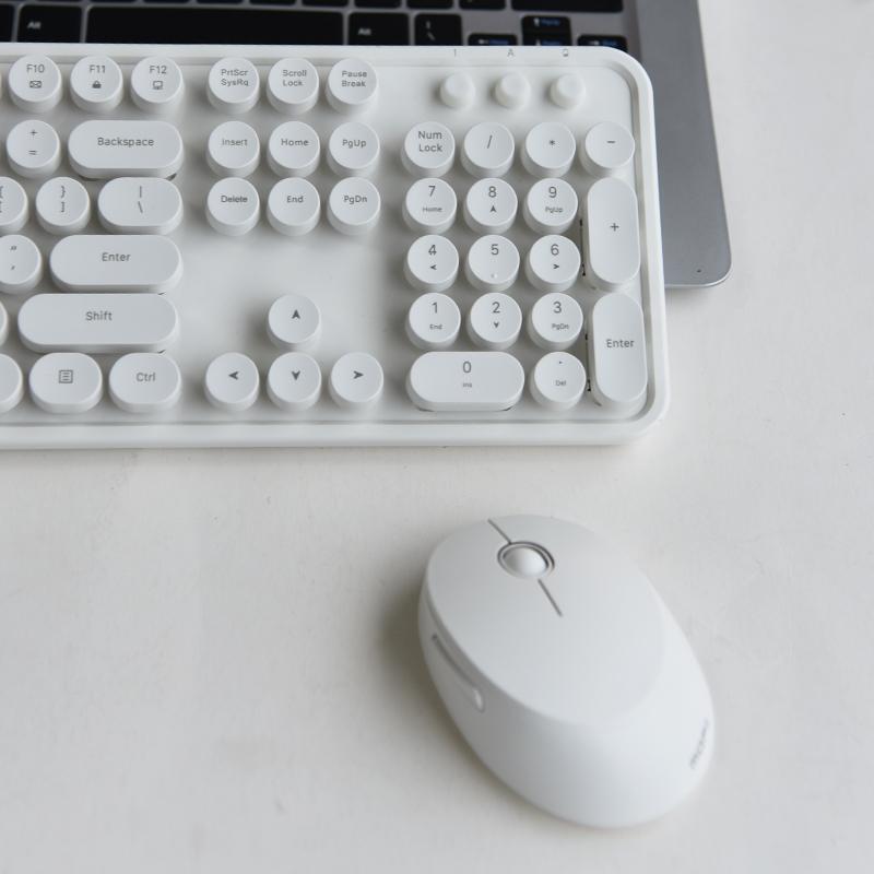 Mofii Беспроводная клавиатура и мышь Sweet 2.4G с 104 круглыми клавишами - Офисная клавиатура