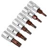 Набор из 6 шт. Бит Torx 1/4 дюйма, Шестигранные Биты, Набор Торцевых Ключей, Инструмент для Головки под Ключ, Модификация Сокета