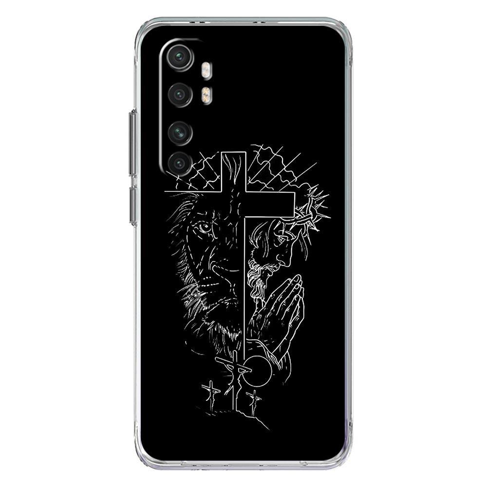 Phone Case For Xiaomi Mi Poco X7 X6 X5 NFC X3 Pro 17 15T 15 14T 14 13T 11 12 13 Lite Clear TPU Cover Christian Bible Jesus