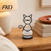 Textured Flower Pots Cat Pot Holder, Multifunctional Desktop Vase Pen Organizer for Compact Cup Small Plants, Minimalist Stand with Pots,