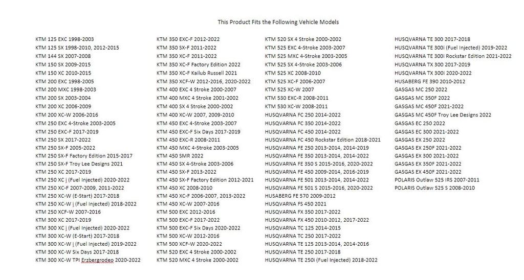 Tusk Counter Shaft Seal Kit for KTM 200 XC-W 2006-2016/300 XC-W 2019-2025/300 XC 2020-2025/250 SX-F 2005-2025