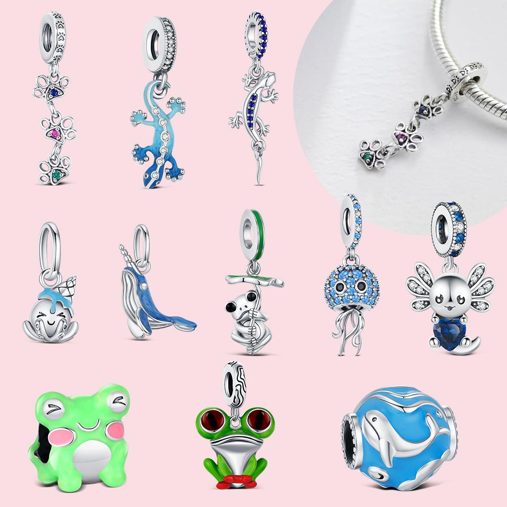 Медные Животные Шармы Бусины DIY Подходят для Браслета Изготовление Украшений Принадлежности Подарок Маме Женщинам Романтичный Ручной Работы Кулон