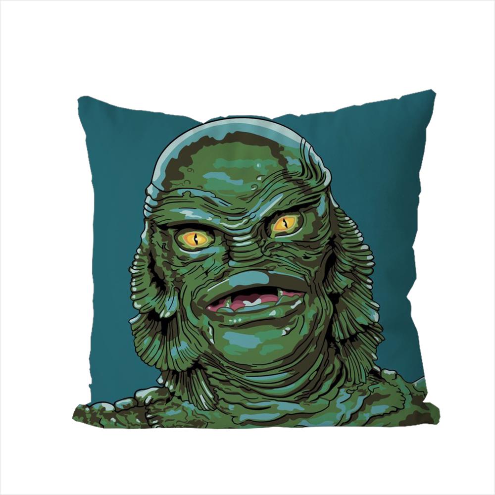 UUniversal Monsters Horror Pillow Case For Car Sofa Decorative Home Doublesided Print Plush Square Throw Pillow Cushion Cover