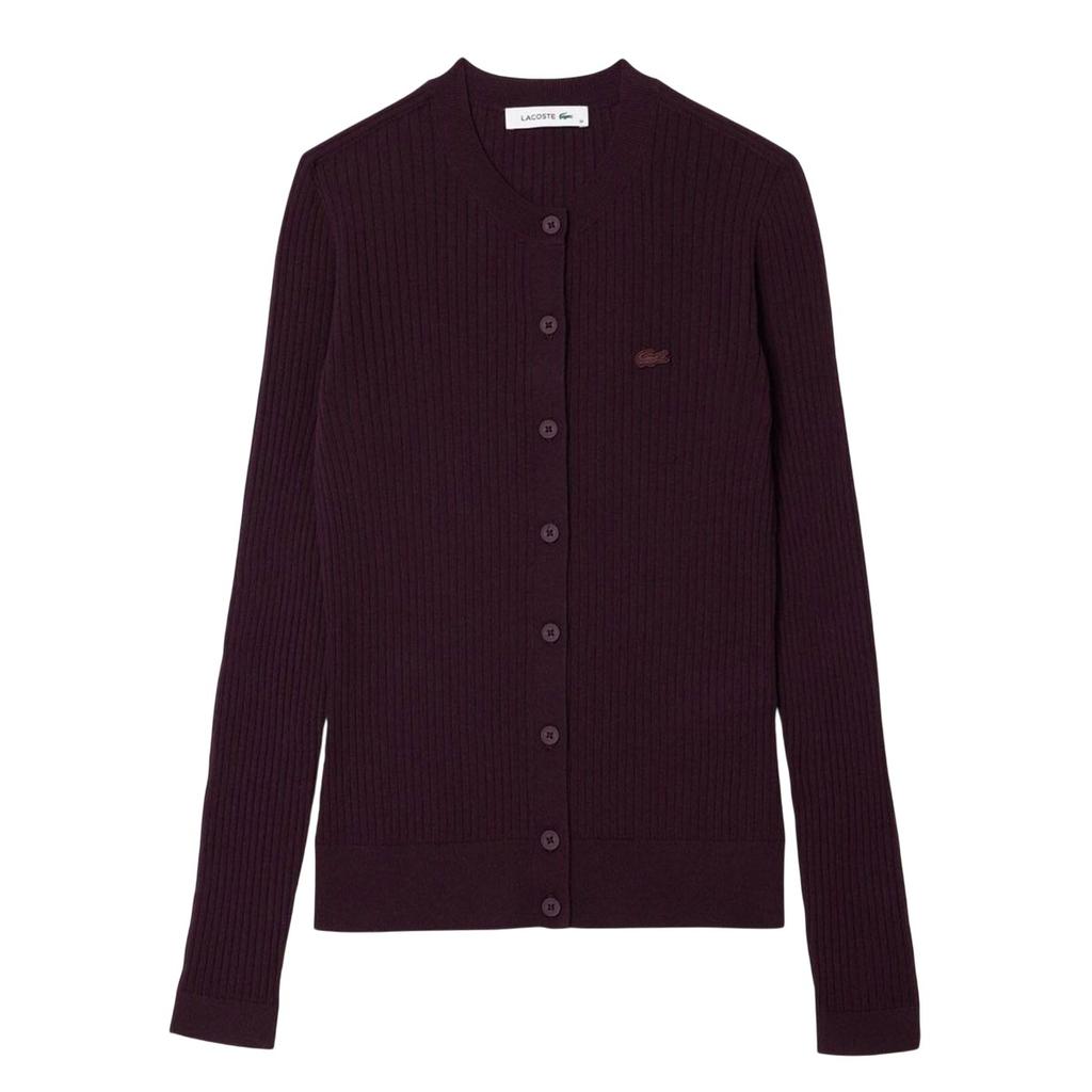 Lacoste Womens/Ladies Merino Wool 3D Cardigan