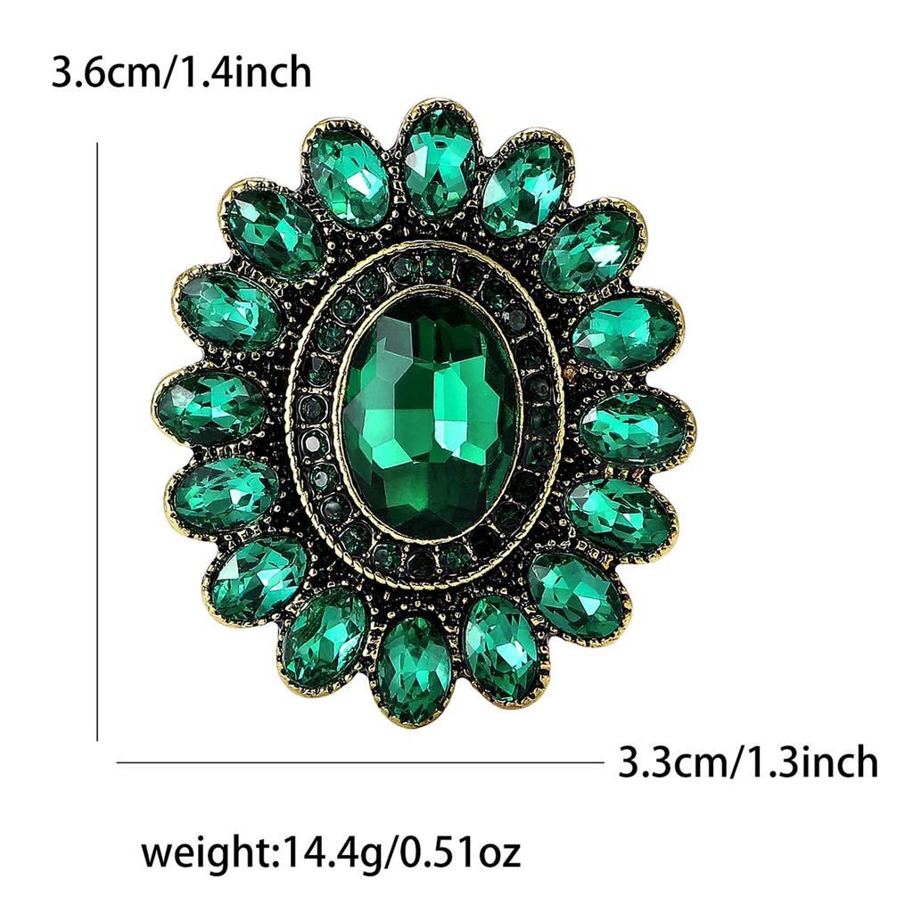 High-Grade Alloy Rhinestone Small Sunflower Brooch Exquisite Creative Women'S Clothing Corsage Jewelry Pin