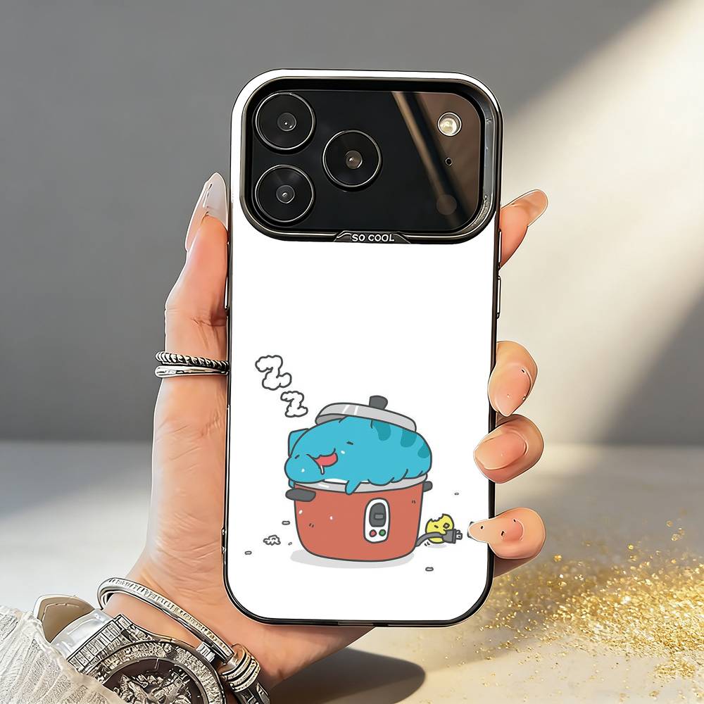 Чехол для телефона Fluffy-Cat B-Bugcat C-Capoo для iPhone17,16,15,14,13,12,11,Pro,MAX Белый Матовый Ударопрочный