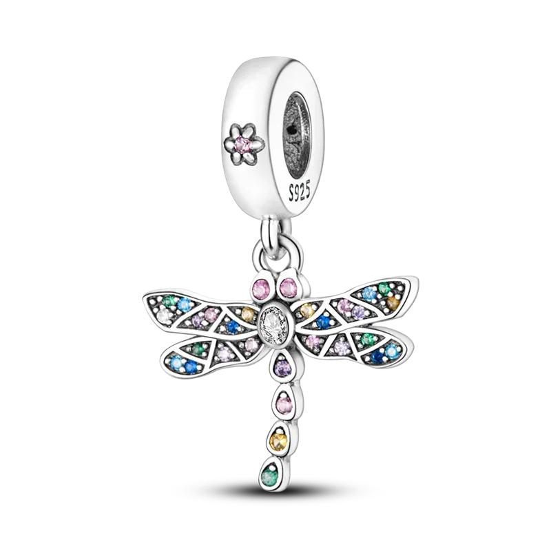 Браслеты Charm Fit Original Медь Милое Животное Сова Кошки Морская Черепаха Бусины Женский Кулон Бусины Изготовление Украшений