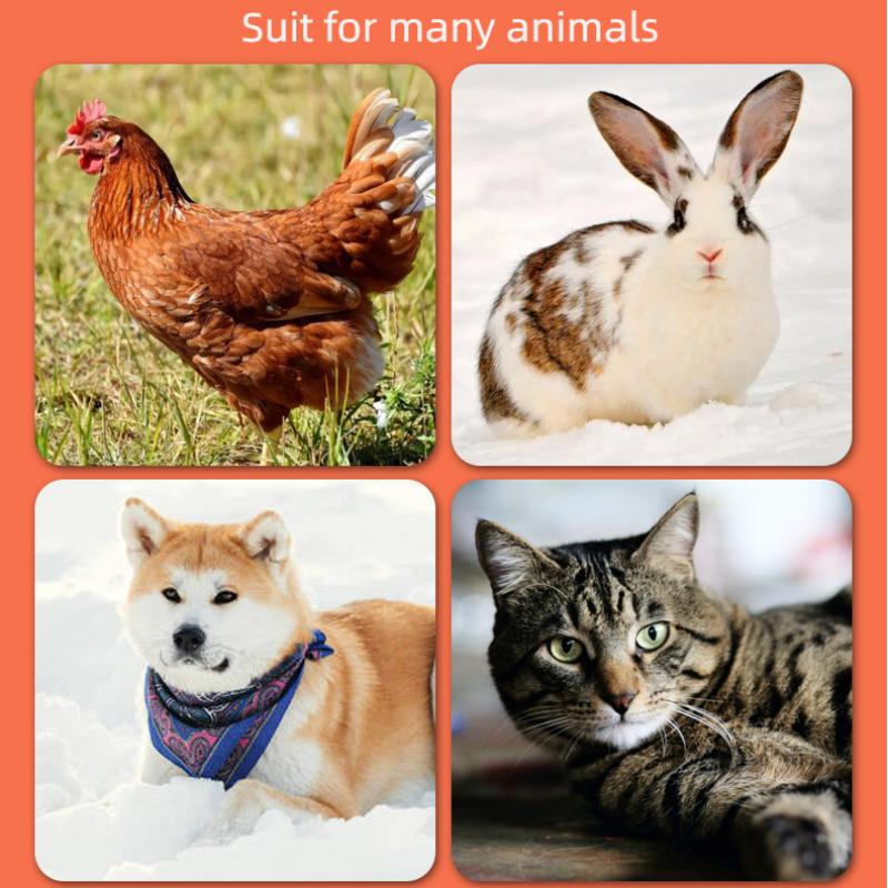 Обогреватель для курятника с регулировкой температуры, плоский панельный обогреватель для кур с лучистым теплом 160 Вт