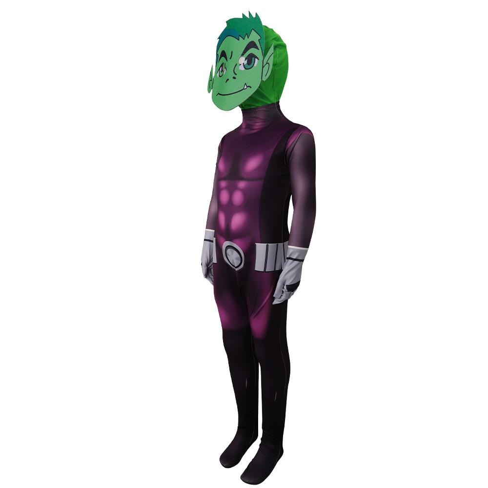 Хэллоуин Косплей Комбинезон с персонажами аниме Teen Titans Для Детей и Подростков