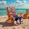 1pc UFO Robot Grendizer10 Beach Towel, Comfortable and Thick, and Swimming/Bath/Picnic/Camping Towel, Suitable for Seaside Beaches