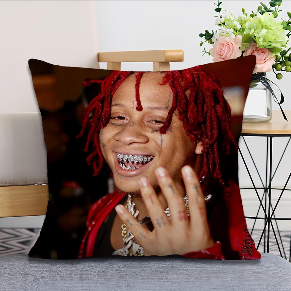 Чехол для декоративной подушки Rapper T-Trippie R-Redd 1400 Miss The Rag для спальни, автомобиля, кофейни, комнаты и гостиной, дивана