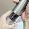 Электрическая мельница для перца, мельница для специй, мельница из нержавеющей стали Prmium с крышкой, регулируемая керамическая мельница со светодиодной подсветкой