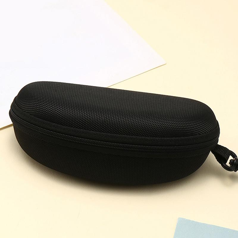Portable Zipper Carabiner Sunglasses Protector Box Hard Eye Glasses Case Travel Pack Glasses Case Eyewear Accessories With Hook