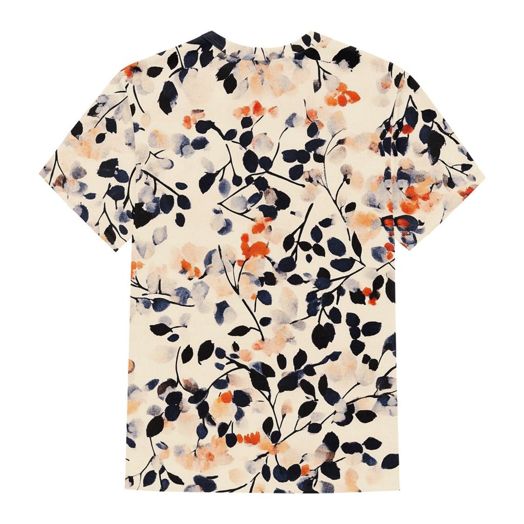 Women's Fashion Casual Printed Round Neck Short Sleeved T-Shirt Top T-Shirt Top Top