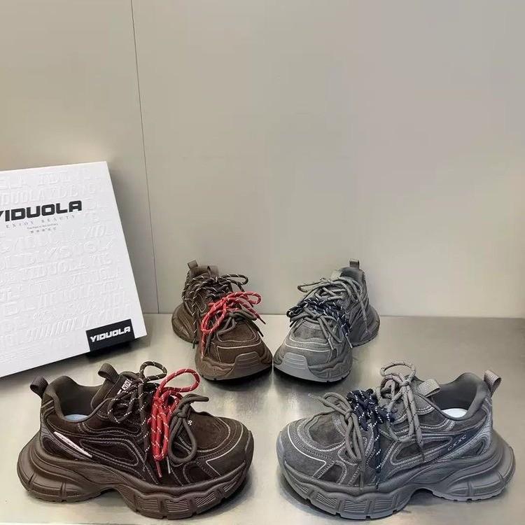 [Fanfna] niche 2025 autumn and winter new old platform dad shoes women's light casual versatile sports shoes